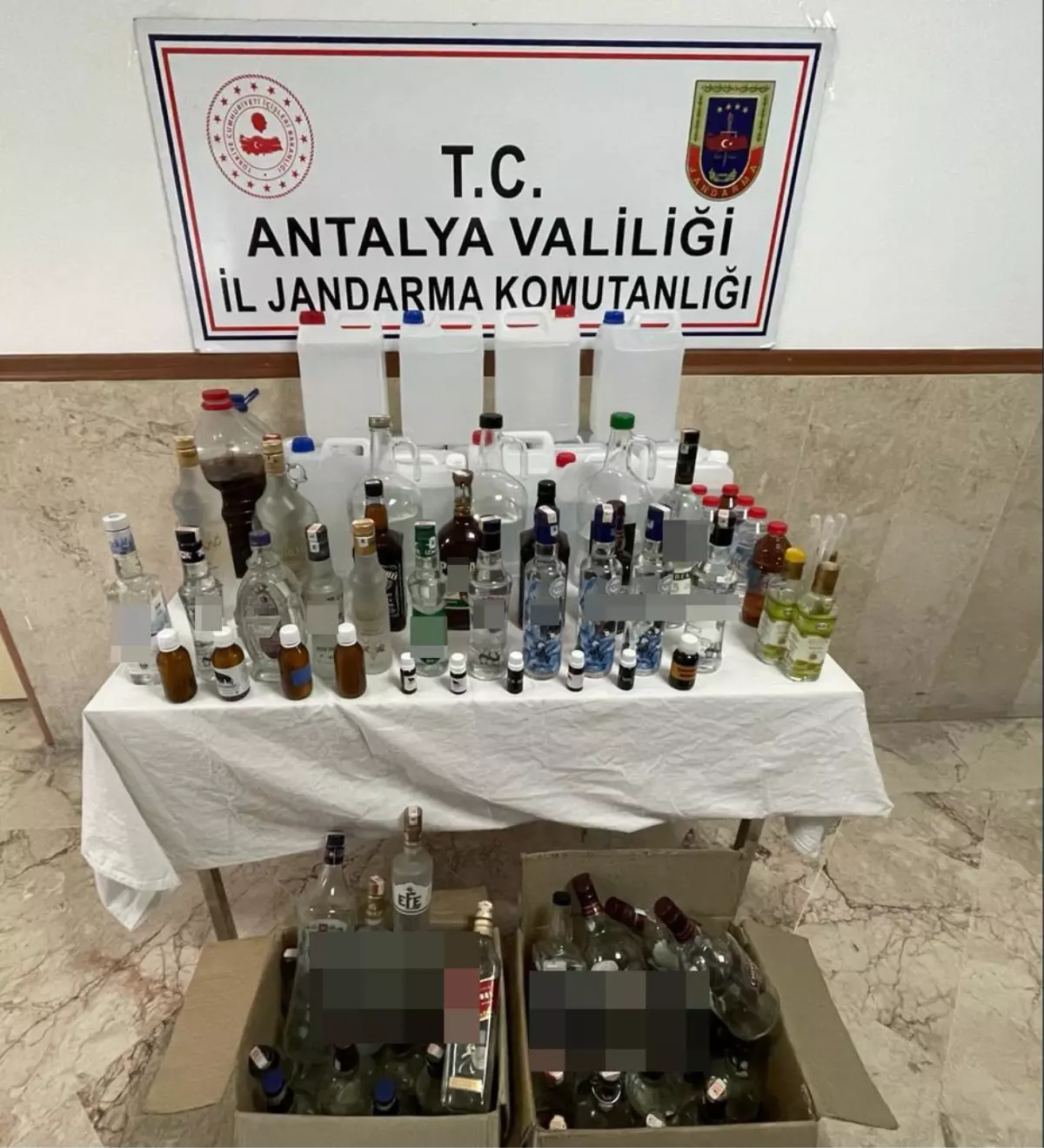 233 litre sahte içki yakalandı