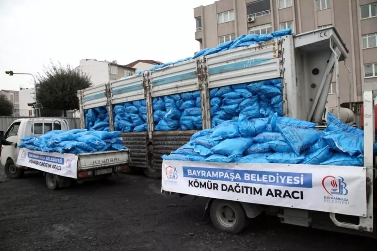 Bayrampaşa\'da ihtiyaç sahiplerine 200 ton kömür yardımı