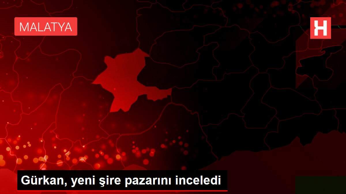Gürkan, yeni şire pazarını inceledi