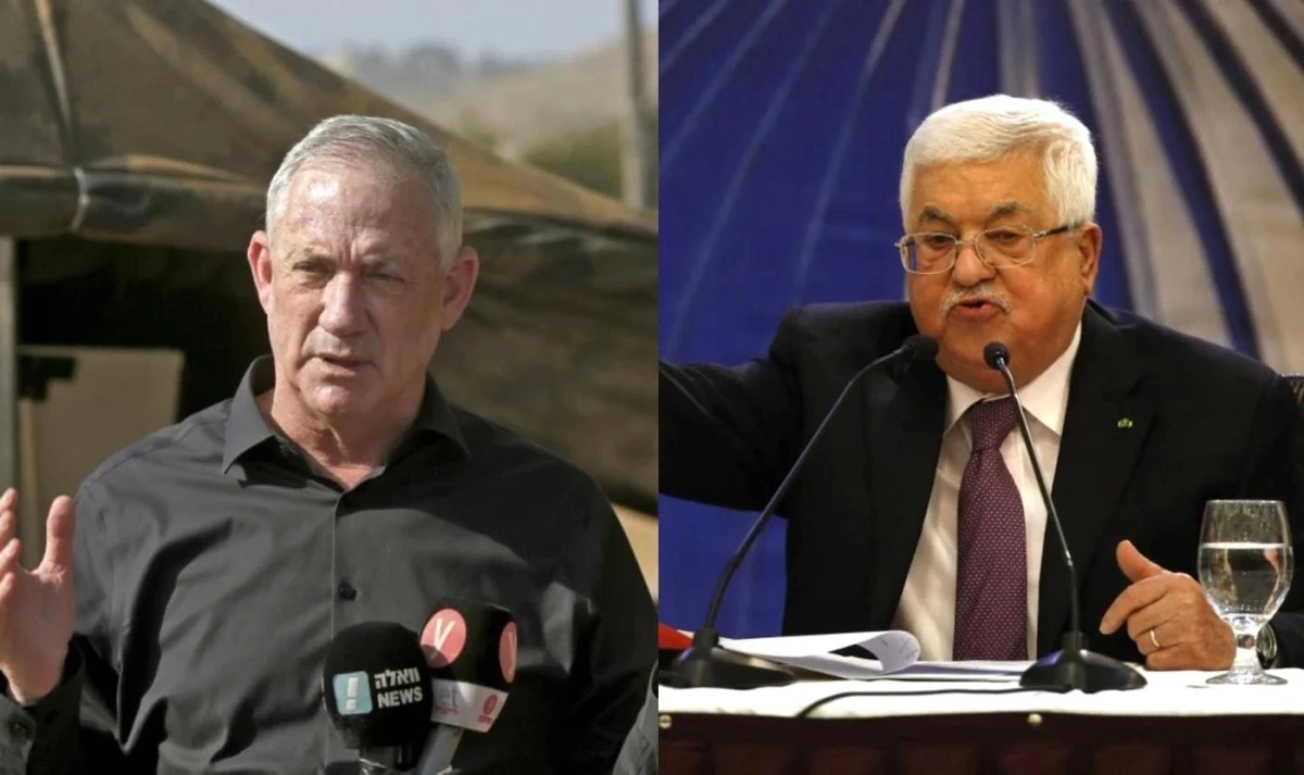 İsrail Savunma Bakanı Gantz, Filistin lideri Abbas\'ı evinde ağırladı