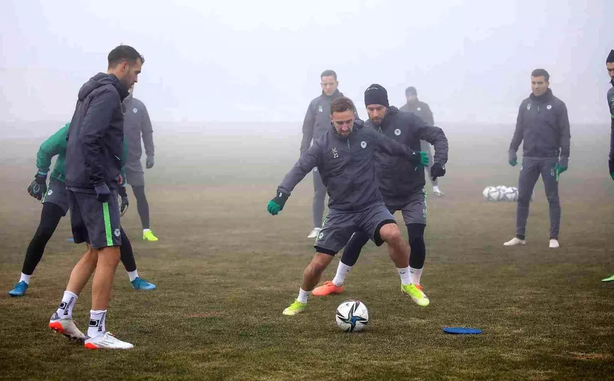 Konyaspor, Ümraniyespor maçı hazırlıklarını tamamladı