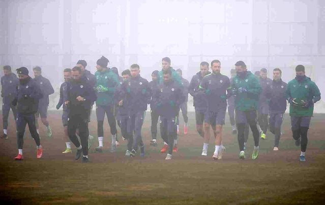 Konyaspor, Ümraniyespor maçı hazırlıklarını tamamladı