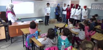 Tıp Fakültesi öğrencilerinden köy okulunda anlamlı etkinlik