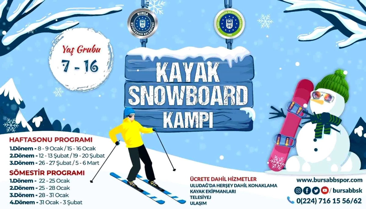 Büyükşehir Belediyespor\'dan kayak kampları