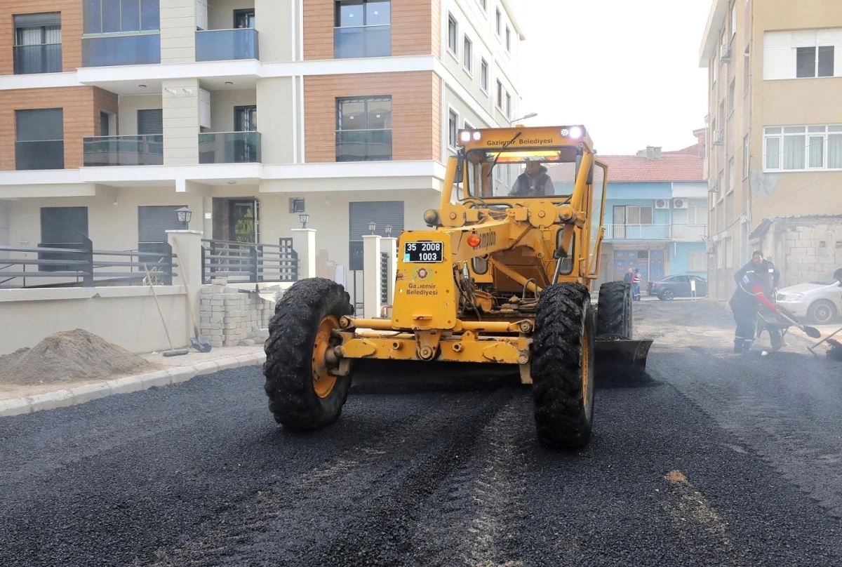Gaziemir\'de 2021 yılında 2 bin 500 ton asfalt serildi