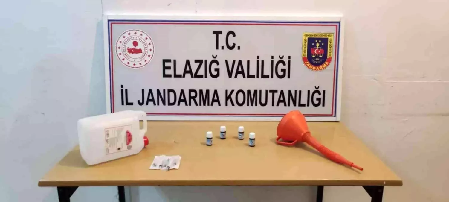 Jandarmadan kaçak içki atölyesi kurulan eve operasyon