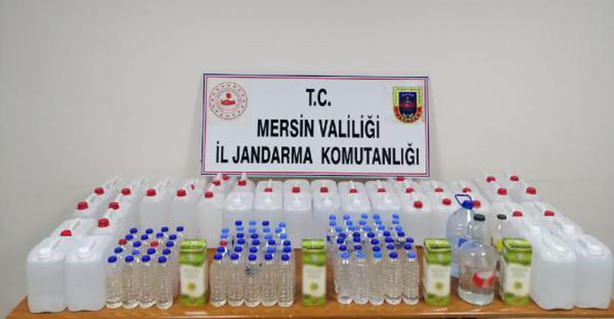 Mersin\'de sahte içki operasyonu: 5 gözaltı