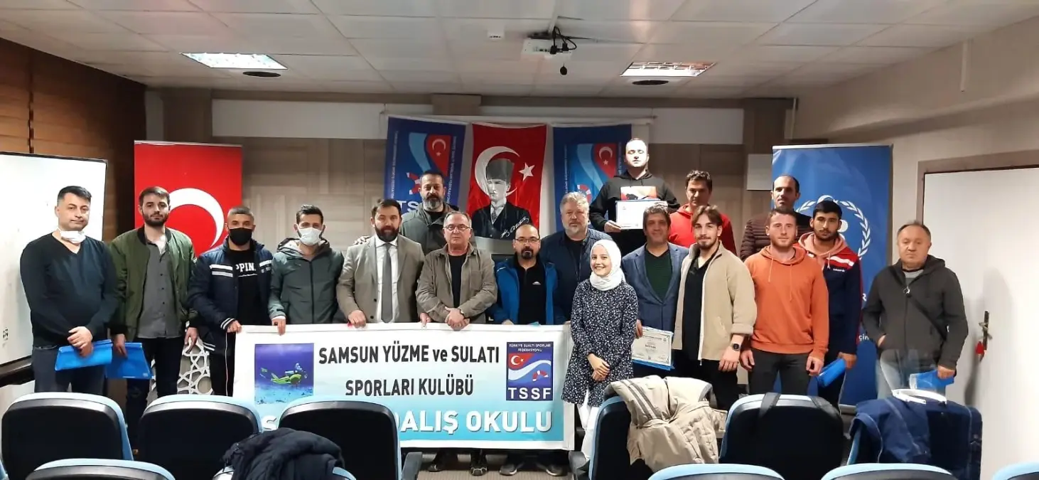 Samsun\'da eğitimi tamamlayan 20 dalgıç belge aldı