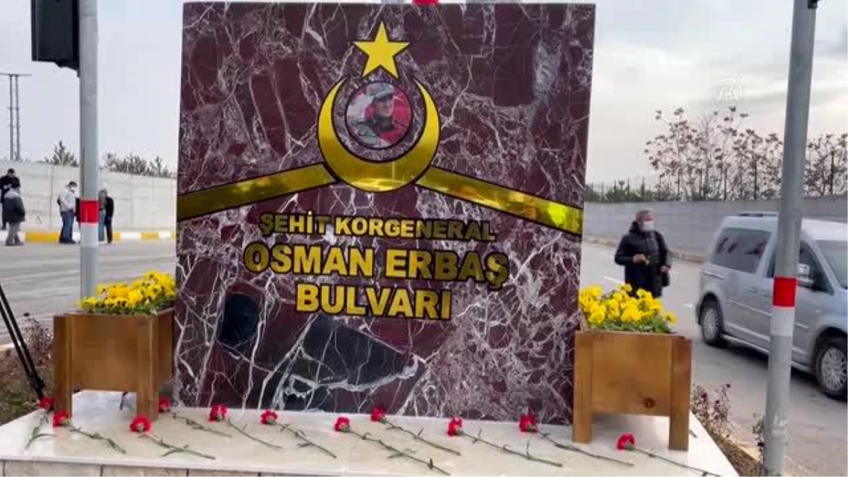 Son dakika gündem: Şehit Korgeneral Osman Erbaş\'ın adının yaşatılacağı bulvar açıldı