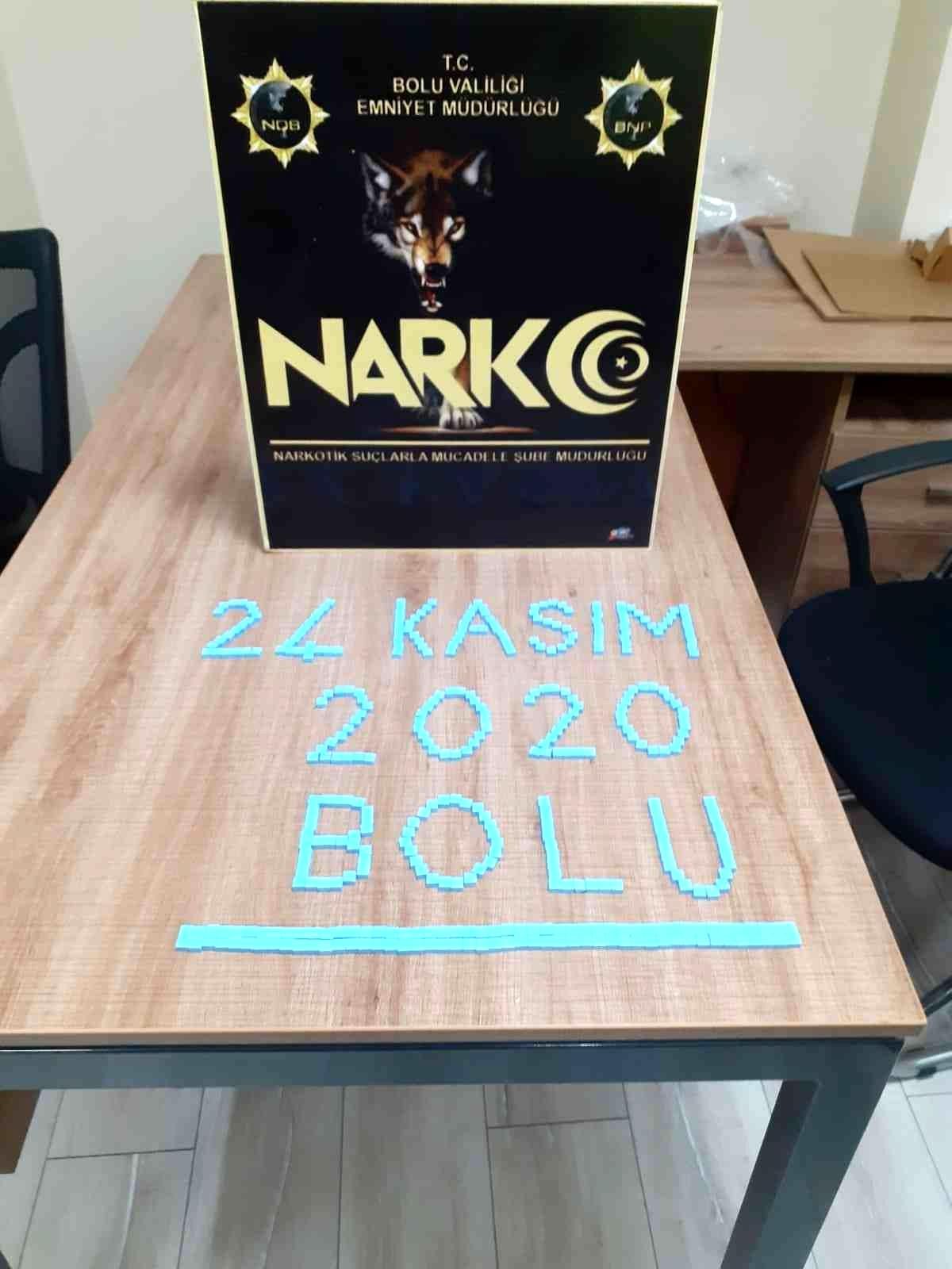 Bolu\'da, 401 adet uyuşturucu hapla yakalanan şahsa 8 yıl 9 ay hapis