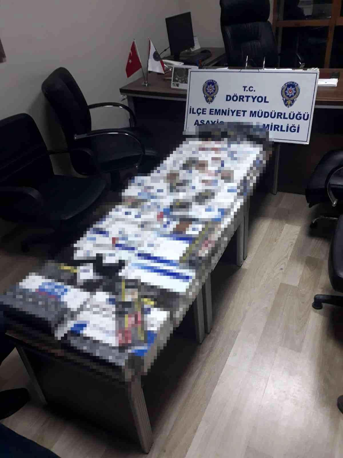 Dörtyol\'da 937 paket kaçak sigara ele geçirildi