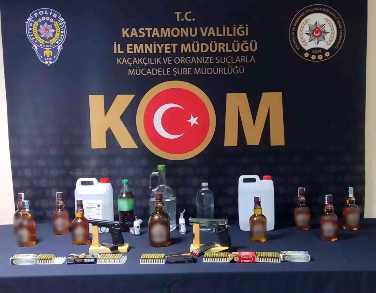 Kastamonu\'da yılbaşı öncesi kaçak içki operasyonu