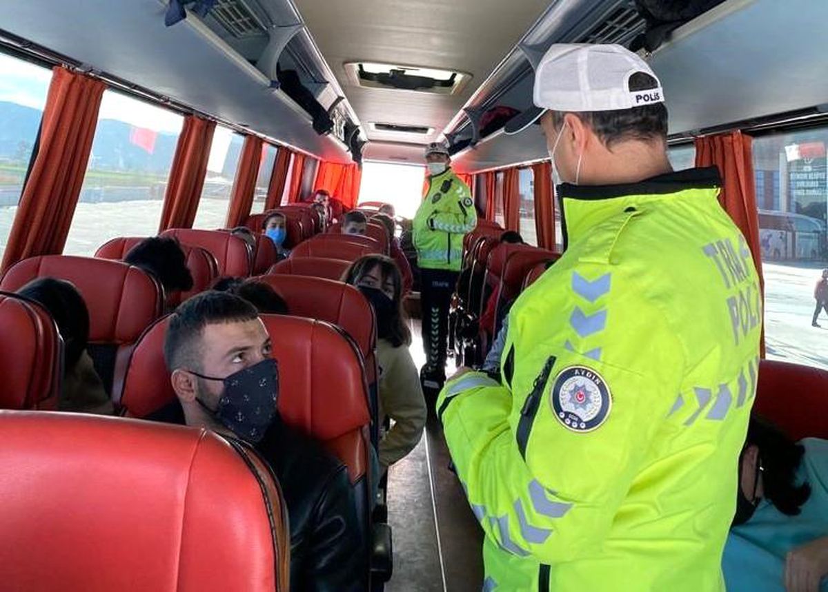 Yeni yıl öncesi otogarda denetimler sürüyor