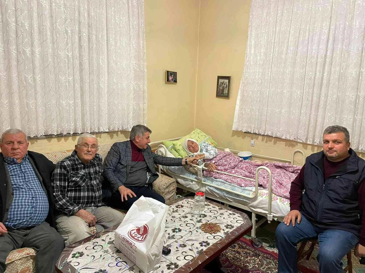 Başkan Aydın yeni yıla hasta ve yaşlılarla birlikte girdi