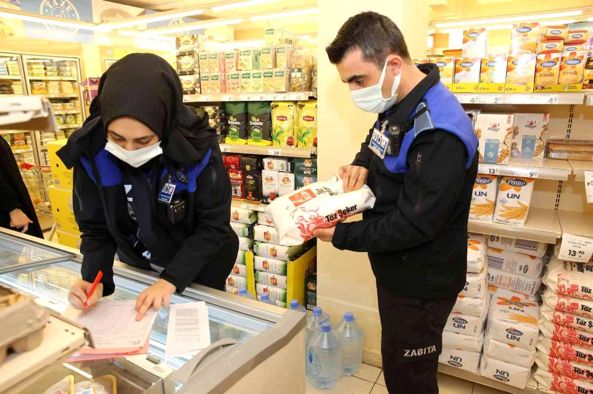 Güngören\'de zabıta ekiplerinden marketlere fahiş fiyat denetimi