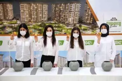 Meram'da Fahrünnisa Evlerinde kura sonuçları belli oldu