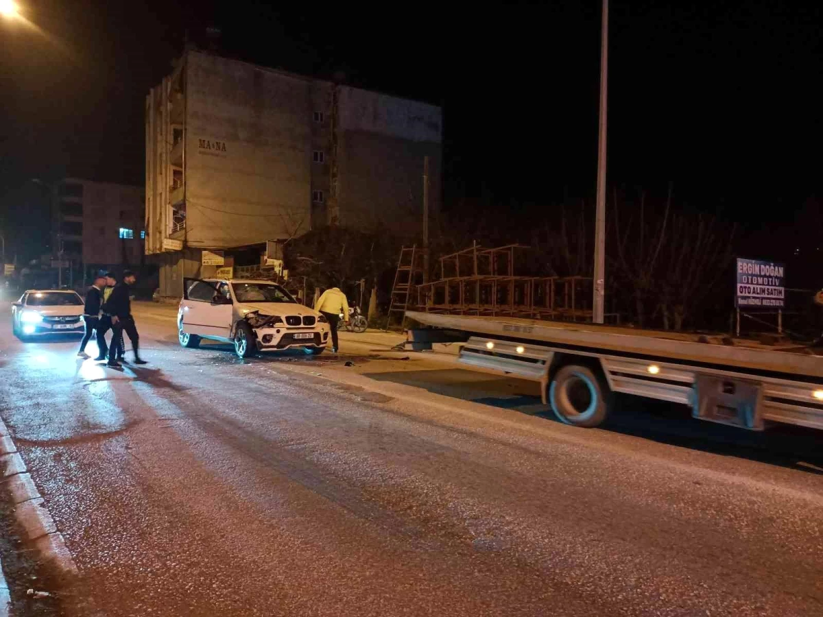Samandağ\'da trafik kazası: 1 yaralı