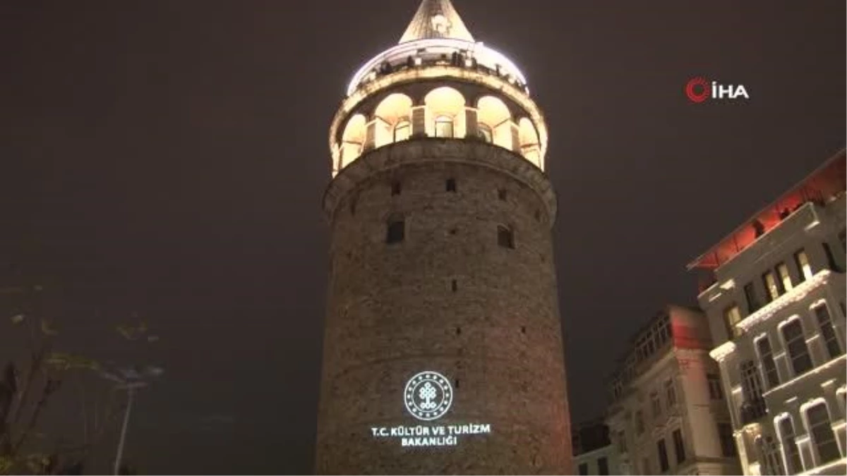 Şehit Eren Bülbül\'ün doğum gününe özel hazırlanan video Galata Kulesi\'ne yansıtıldı