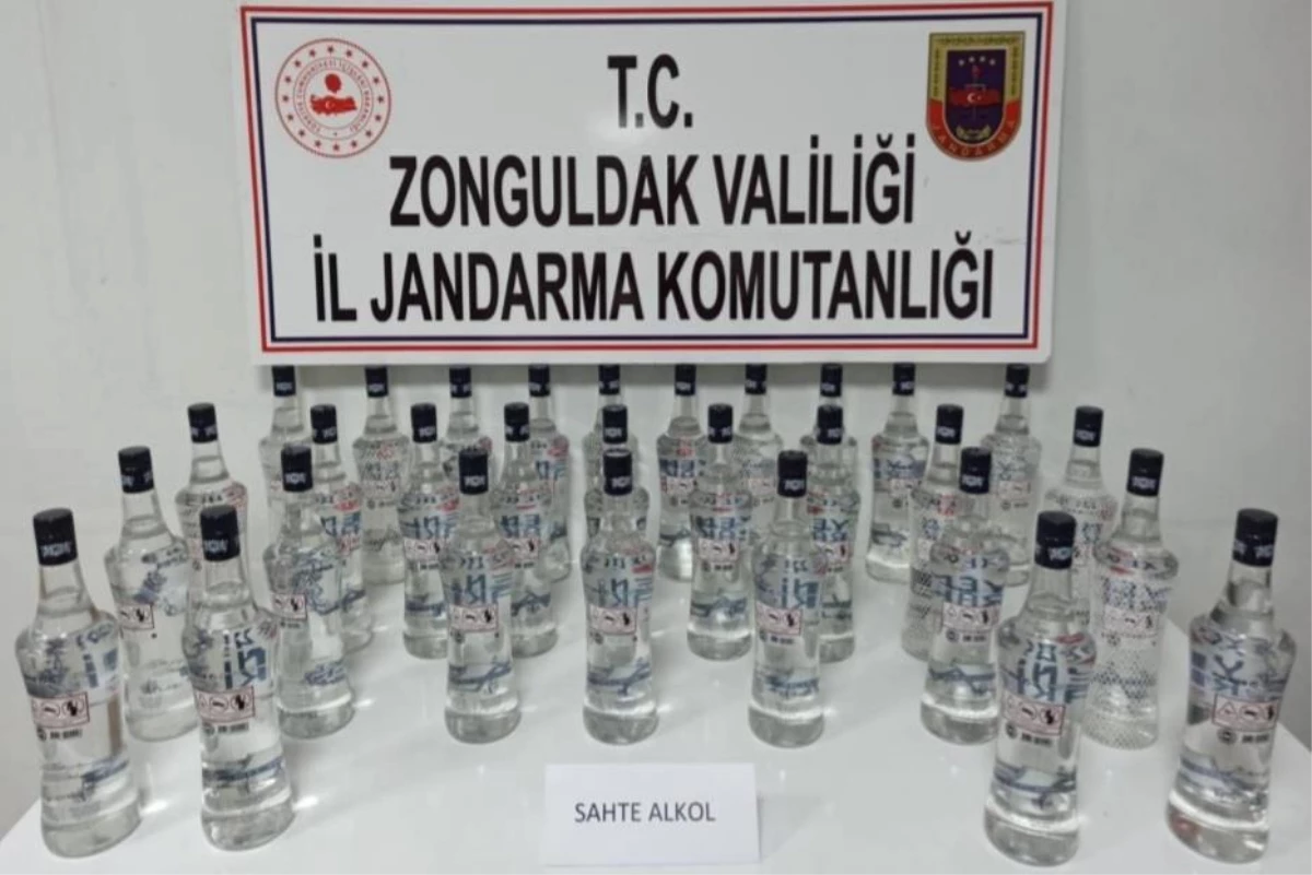 Zonguldak\'ta 30 litre kaçak içki ele geçirildi