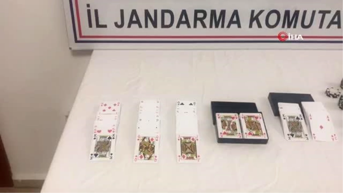 Jandarmadan kıraathanede kumar baskını