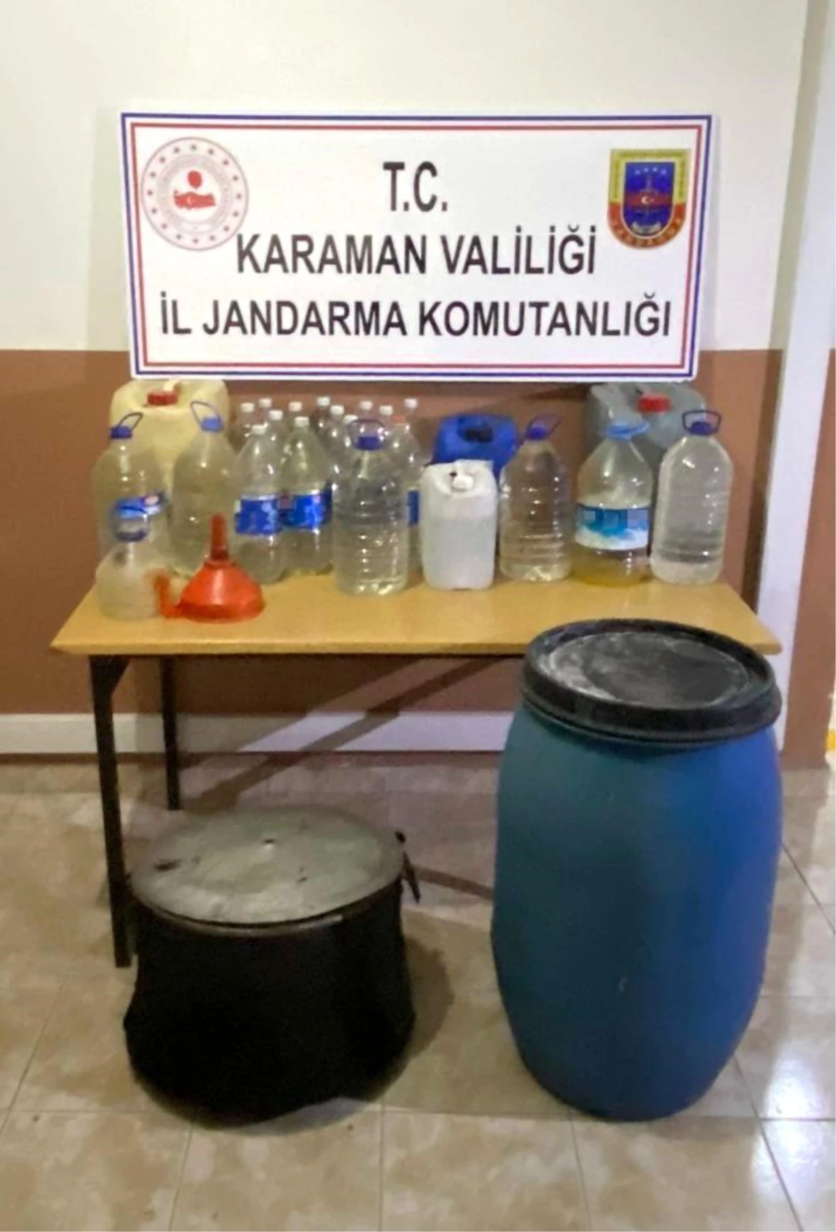 Karaman\'da kaçak alkol operasyonu