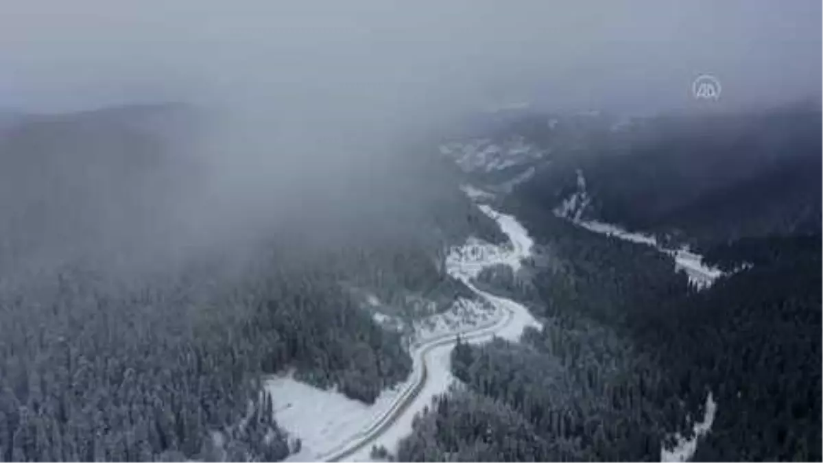 KASTAMONU - Yüksek kesimlerde kar etkili oluyor