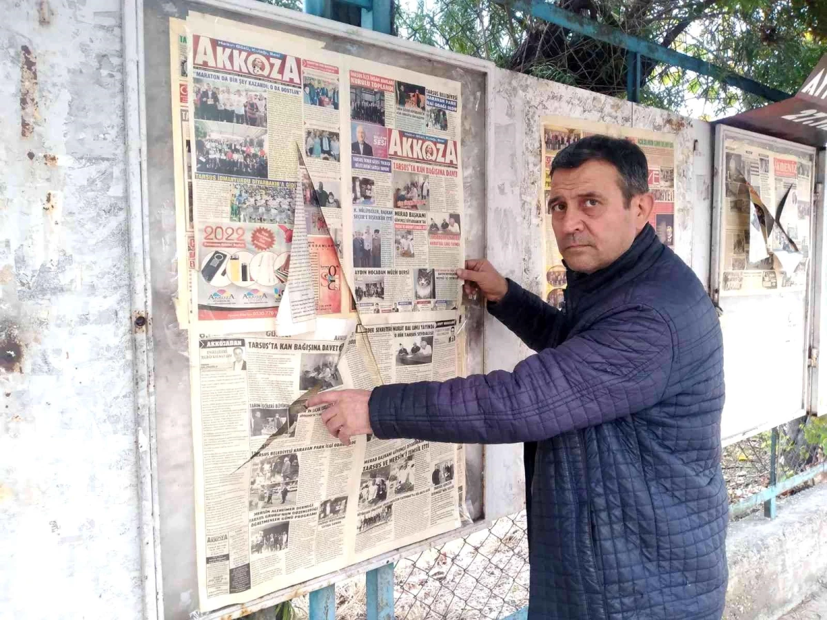Yerel gazete panosuna çirkin saldırı