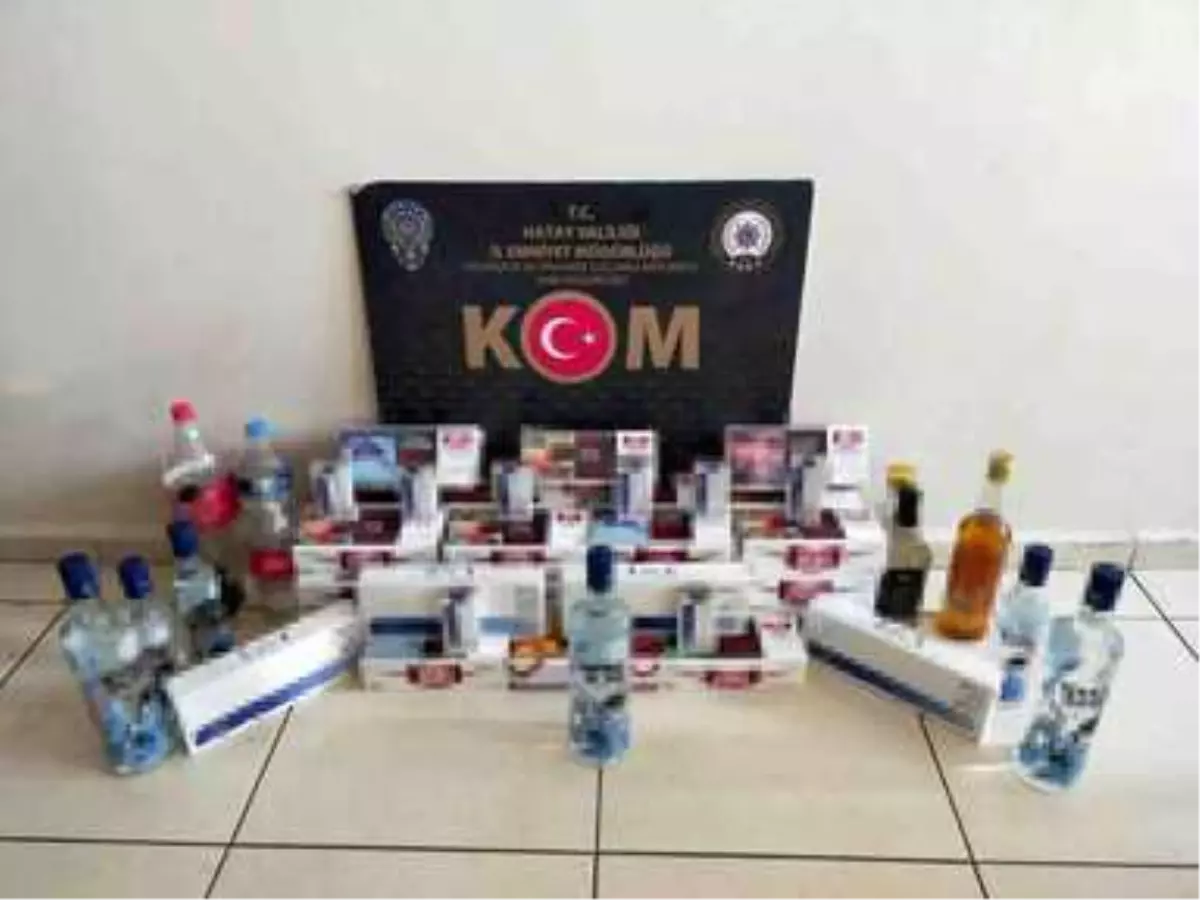 Hatay\'da sahte içki ve kaçak sigara operasyonu