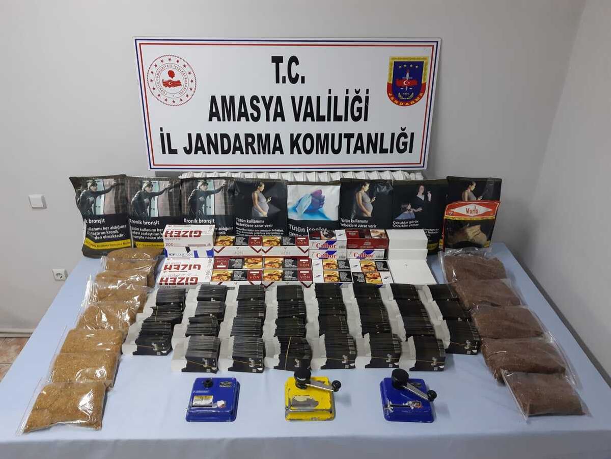 Amasya\'da 4 bin 200 makaron ele geçirildi