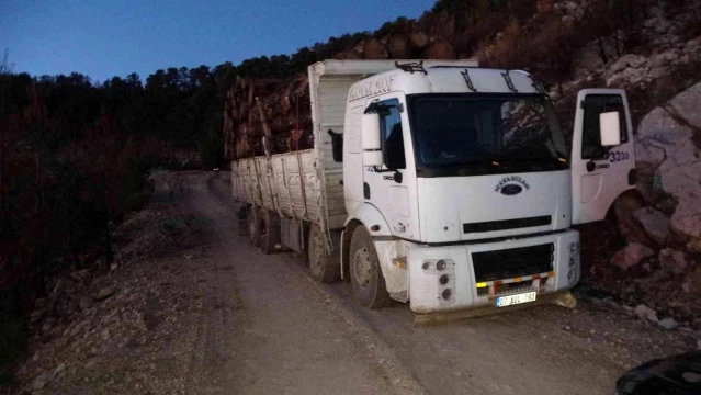 Antalya'da tomruk yüklü kamyonun altında kalan şoför hayatını kaybetti