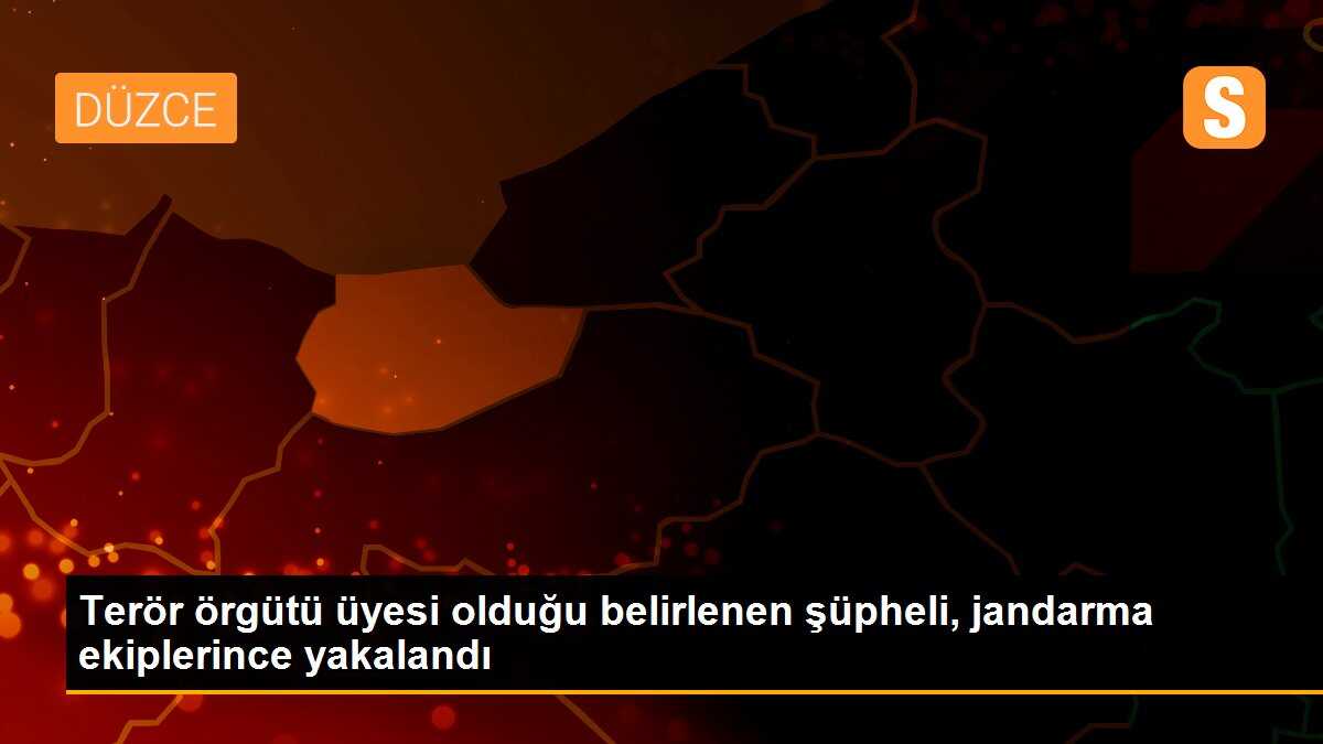 Terör örgütü üyesi olduğu belirlenen şüpheli, jandarma ekiplerince yakalandı