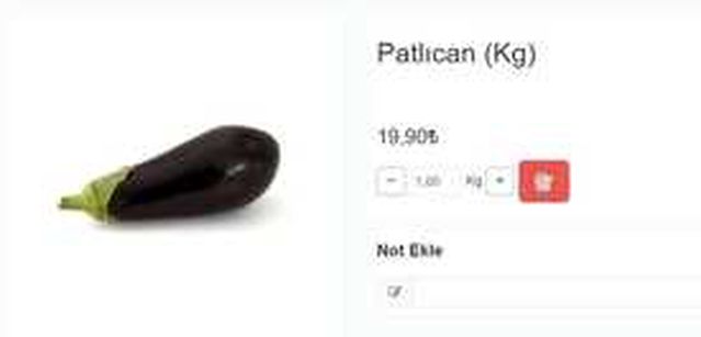 Halde 12, pazarda 15 TL olan patlıcan, Tarım Kredi Kooperatifi marketinde 19,90 TL