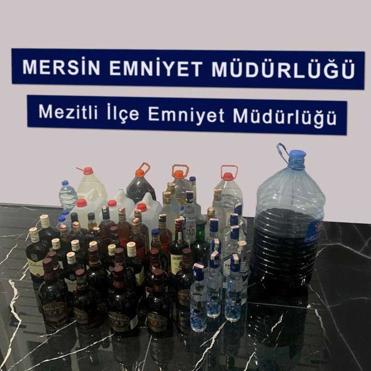 Son dakika haberleri: Mersin\'de kaçak içki operasyonu