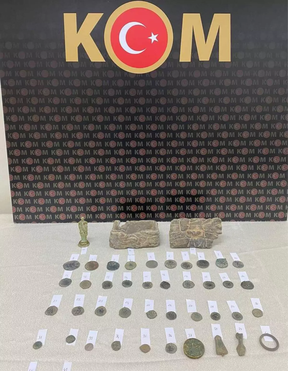 Sivas'ta operasyon, çok sayıda tarihi eser ele geçirildi