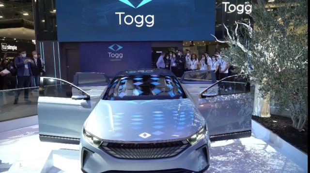 TOGG, ABD'de görücüye çıktı! İşte sedan modelinden ilk görüntüler