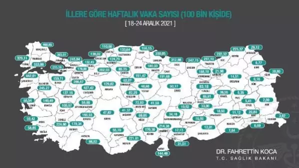 Vaka sayıları İstanbul ve İzmir'de arttı, Ankara'da düştü