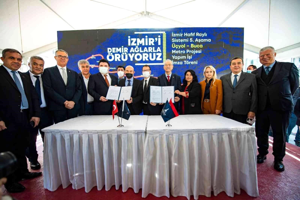 Buca Metrosu\'nun yapım sözleşmesi imzalandı: Temeli 14 Şubat 2022\'de atılacak