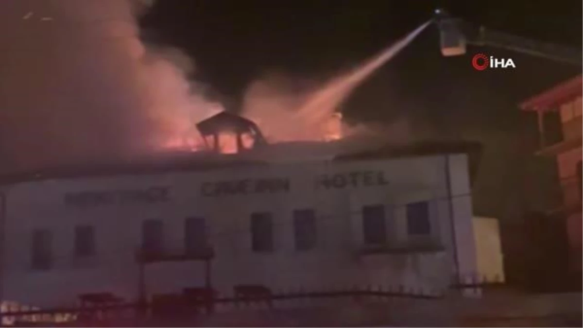 Son dakika! Kapadokya\'daki otelde yangın paniği