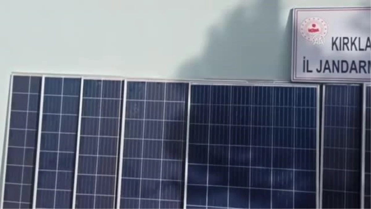 KIRKLARELİ - Güneş panellerini çalan 3 kişi 14 bin aracın görüntüsü izlenerek yakalandı