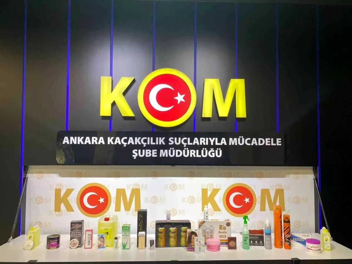 Ankara\'da 137 bin 689 adet kozmetik ürün ele geçirildi