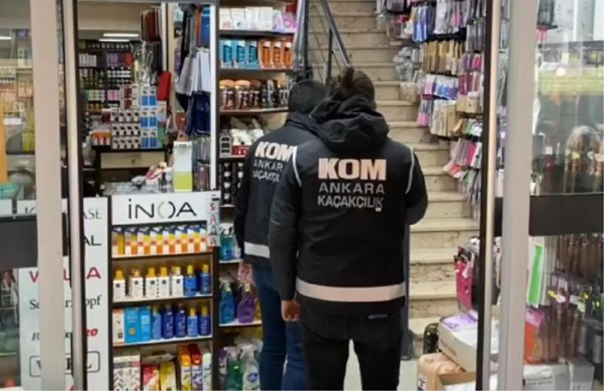 Son dakika... Ankara\'da kaçak kozmetik ürün operasyonu 1 gözaltı