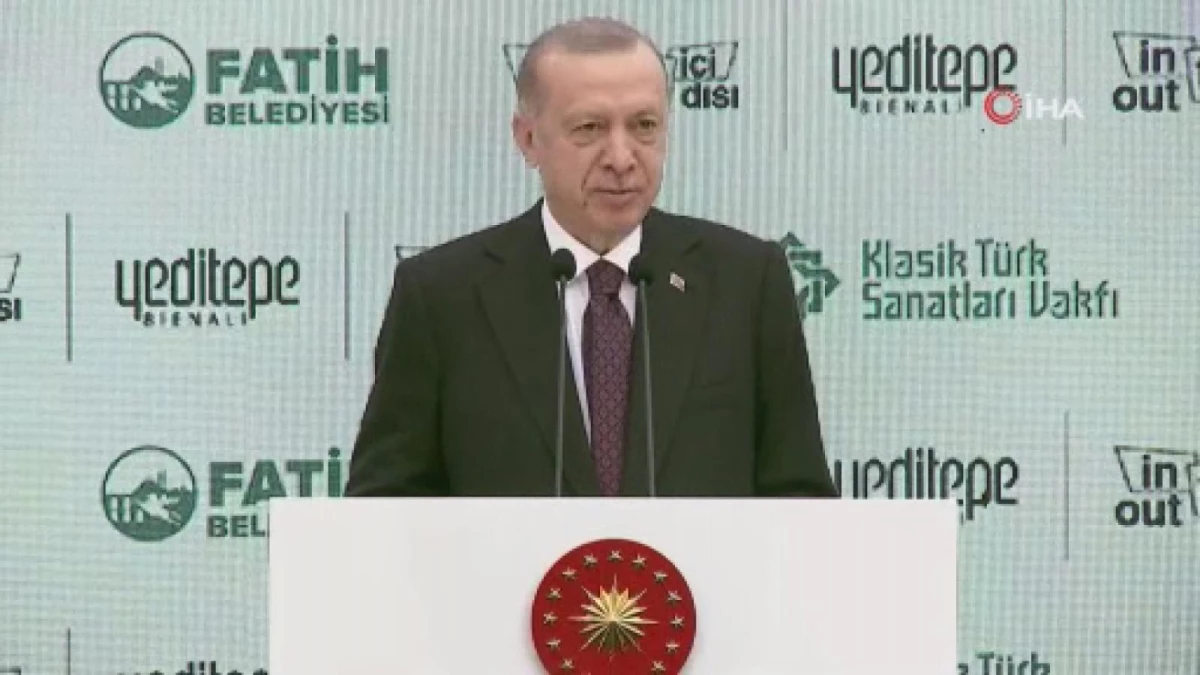 Cumhurbaşkanı Recep Tayyip Erdoğan 2. Yeditepe Bienali\'nde konuştu