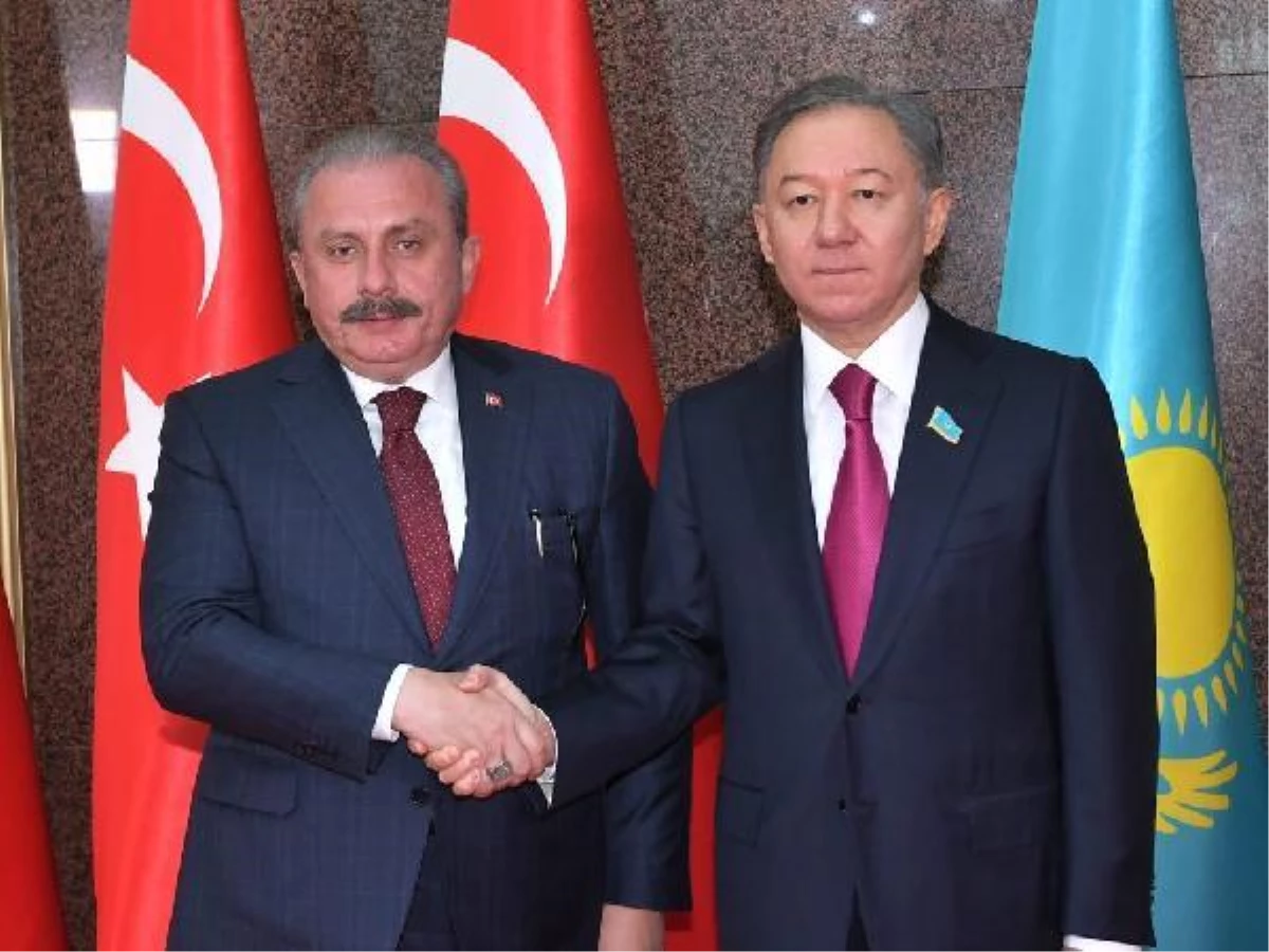 TBMM Başkanı Mustafa Şentop, Kazakistan meclis başkanı Nigmatulin ile görüştü