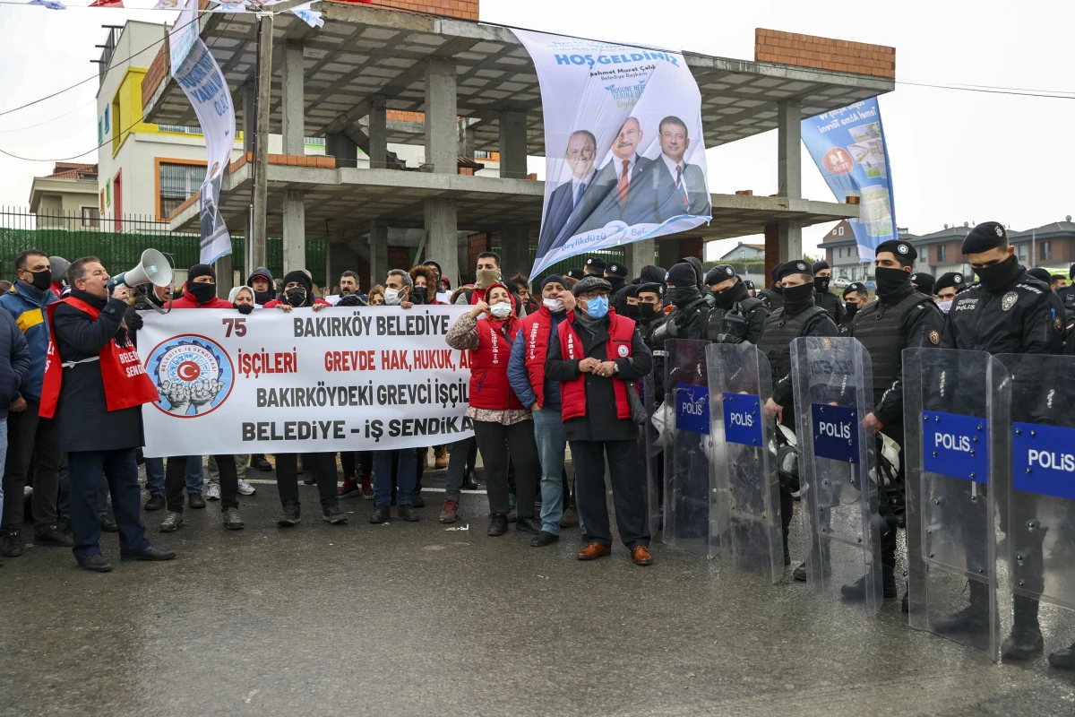 Zam alamadığı için greve çıkan Bakırköy Belediyesi çalışanları, Kılıçdaroğlu\'ndan çözüm için söz aldı