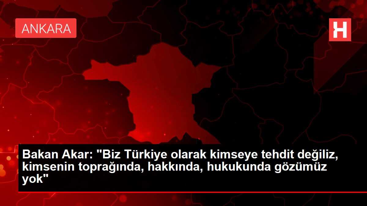 Milli Savunma Bakanı Akar, gazetecilerle bir araya geldi: (2)