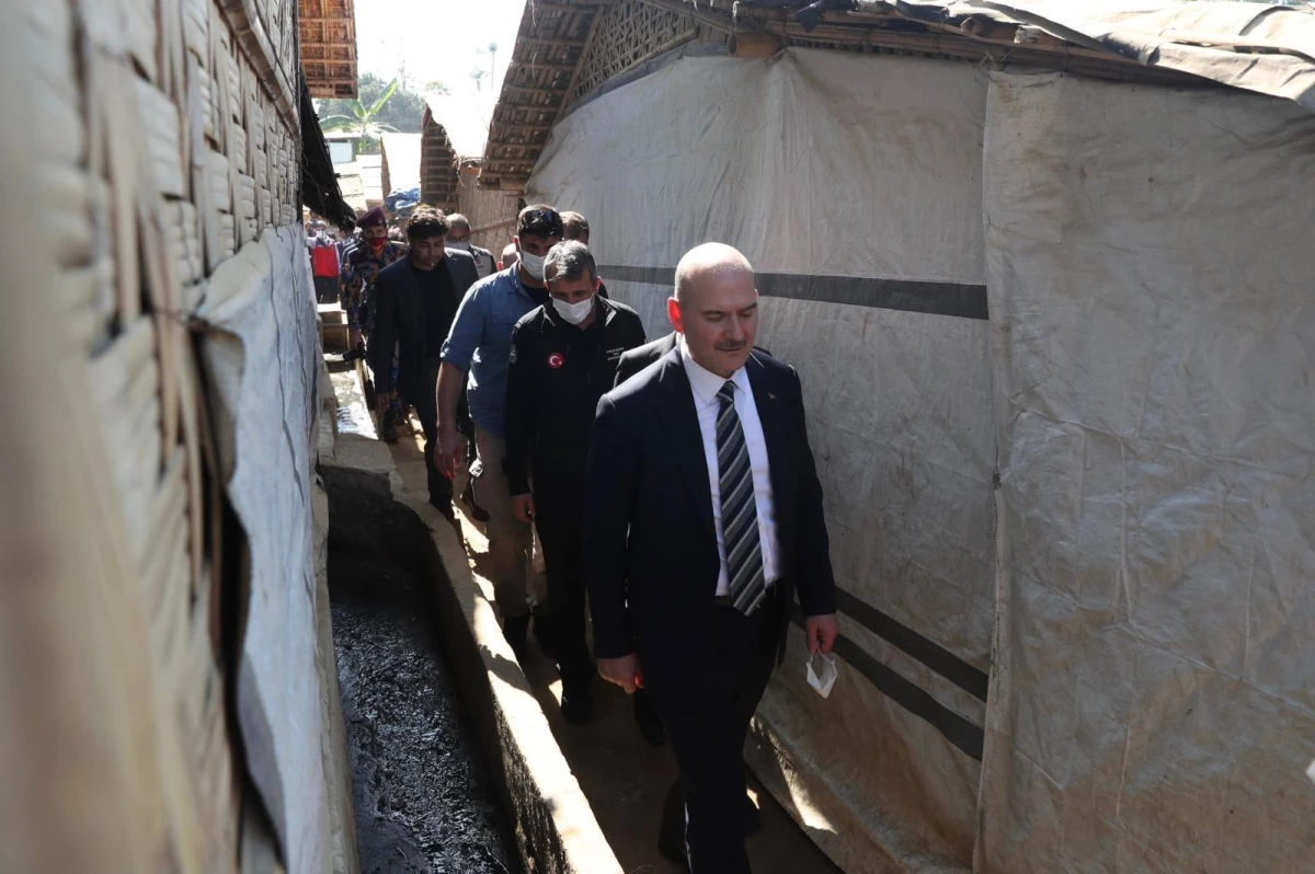 İçişleri Bakanı Soylu, Bangladeş\'te Arakanlı Müslümanların yaşadığı kampı ziyaret etti