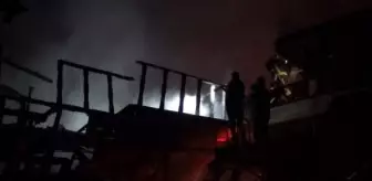 Manavgat'ta tekne yangını