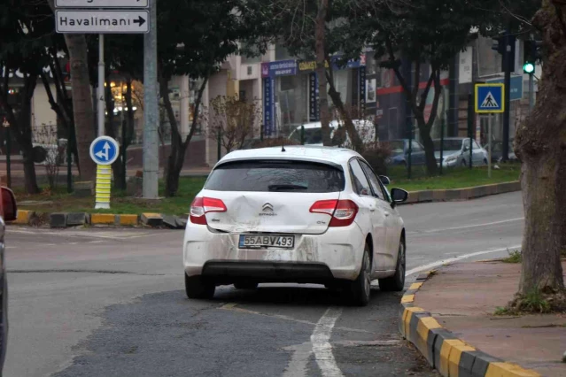 Samsun'da 3 araçlı zincirleme kaza: 1 yaralı