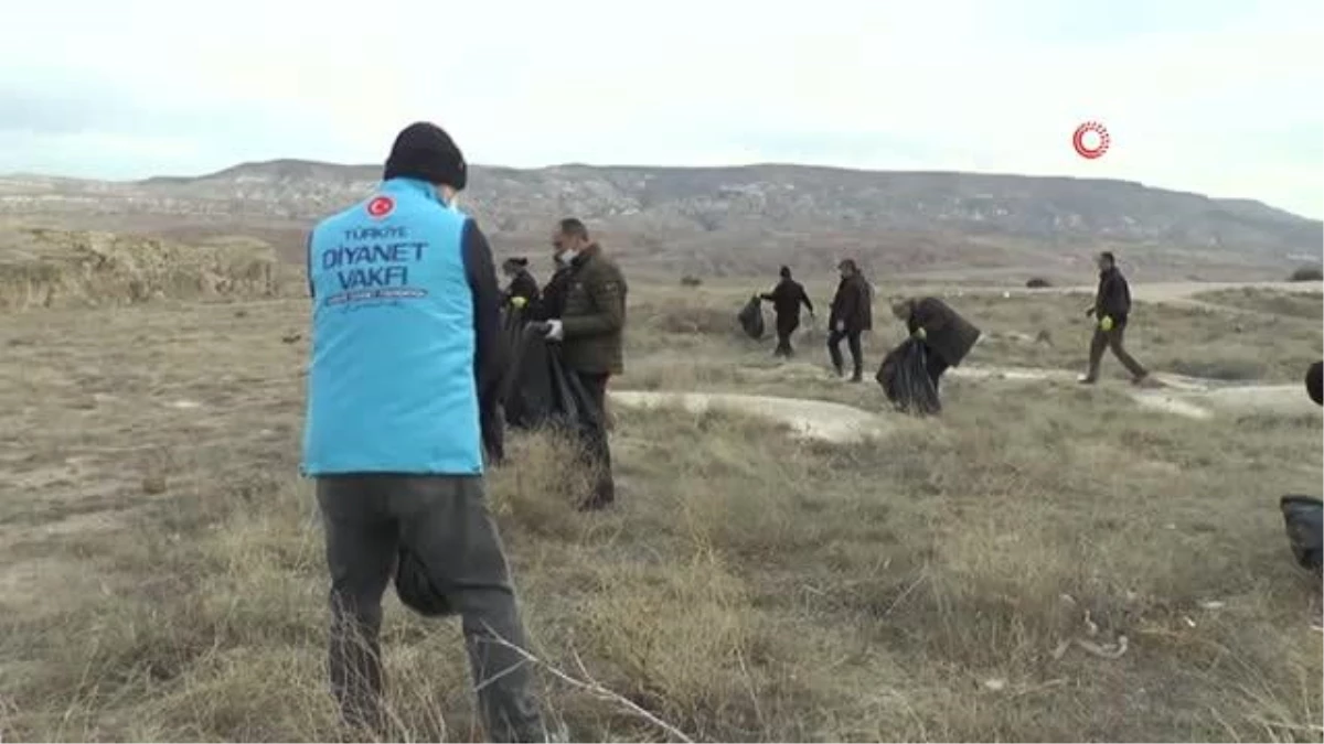 25 gönüllü Kapadokya\'yı temizledi