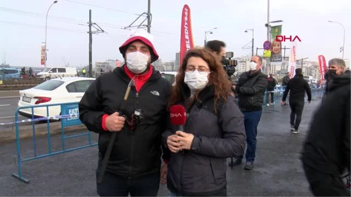 GAZETECİLER 10 OCAK VESİLESİYLE GALATA KÖPRÜSÜ\'NDE BALIK TUTTU